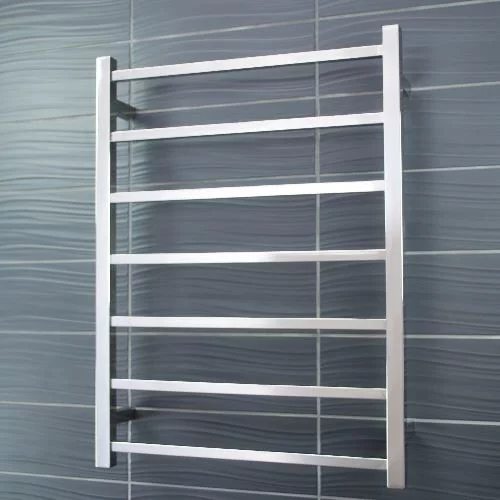 Radiant Heated Towel Rail Square - 7 Bar