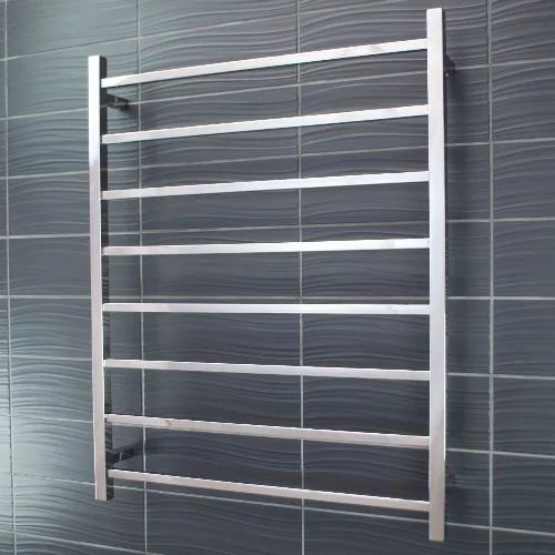 Radiant Heated Towel Rail Square - 8 Bar
