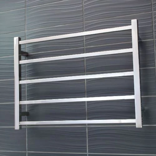 Radiant Heated Towel Rail Square - 5 Bar