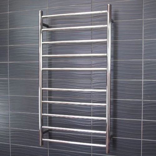 Radiant Heated Towel Rail Round - 10 Bar
