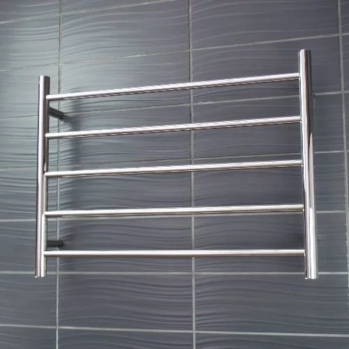 Radiant Heated Towel Rail Round - 5 Bar