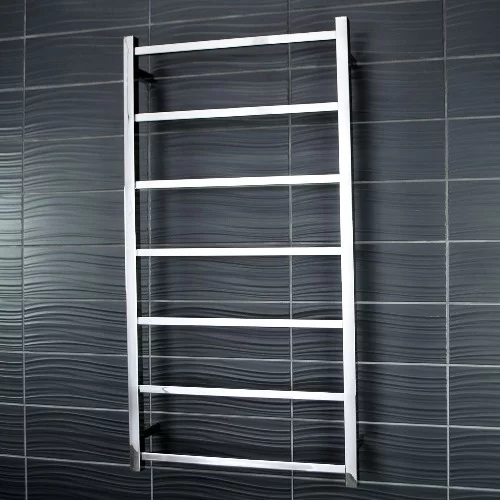 Radiant Non-Heated Towel Rail Square - 7 Bar